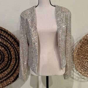 Metallic Sequin Jacket Small